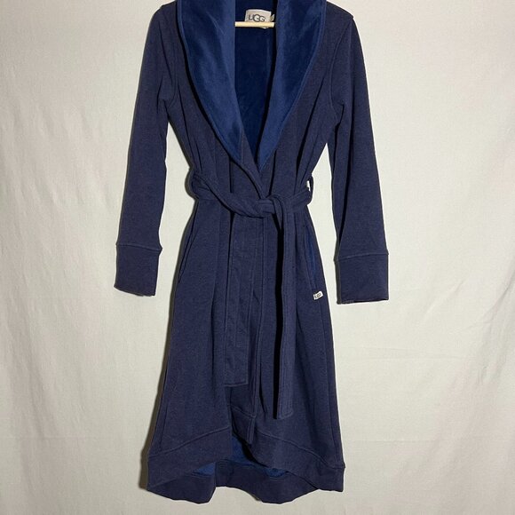 UGG Duffield Robe - Plush Blue - Size M - Picture 4 of 4